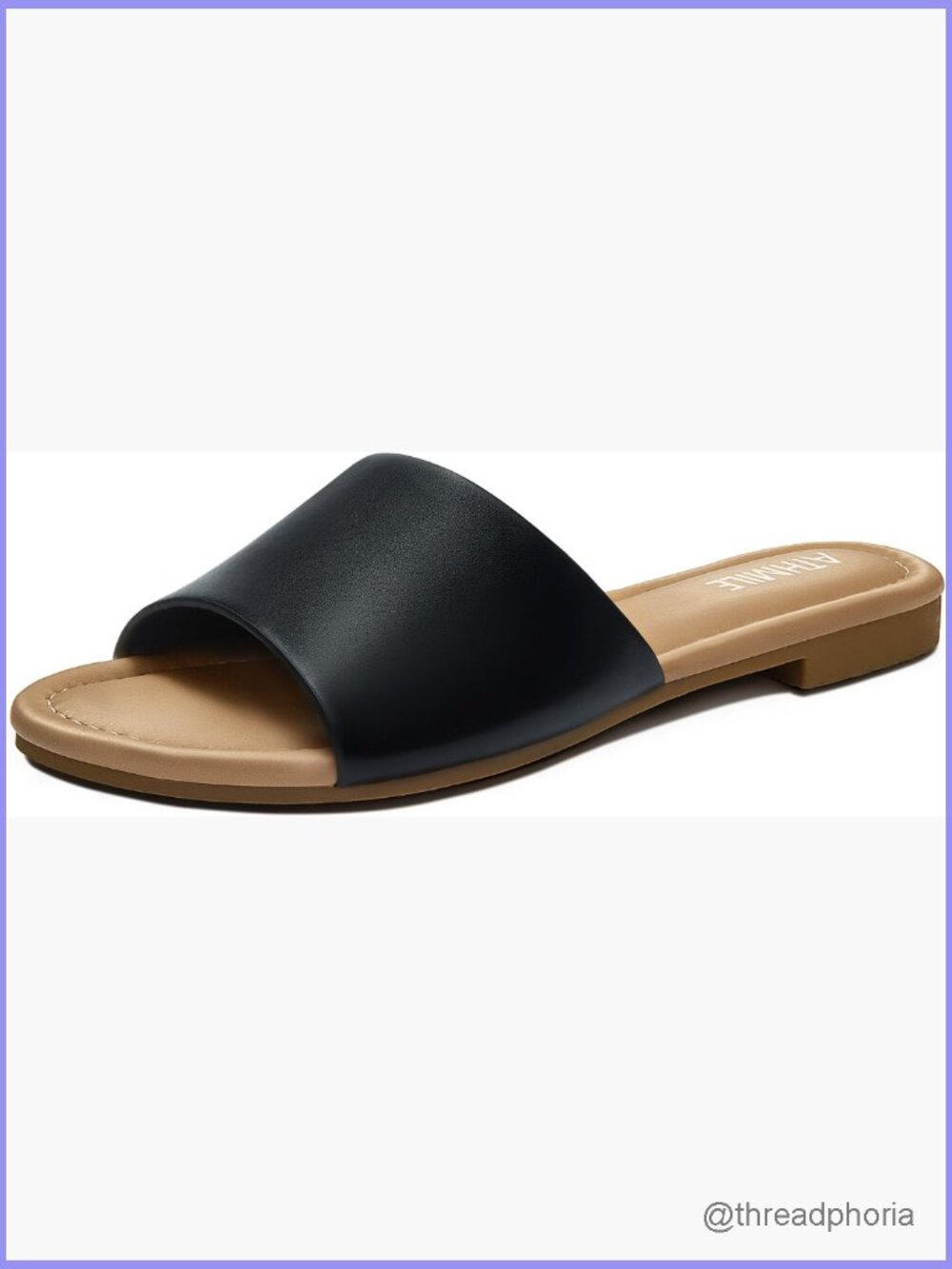 Women's Slide Sandals Flat Open Toe Summer Cute Beach Dressy One Band